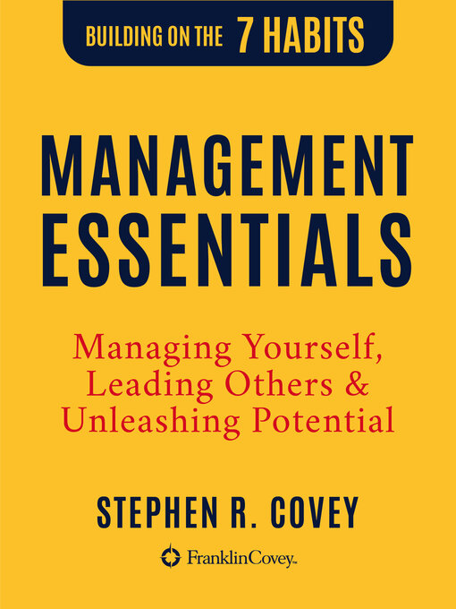 Title details for Management Essentials by Stephen R. Covey - Available